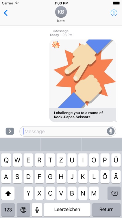Rock Paper Scissors for iMessage!