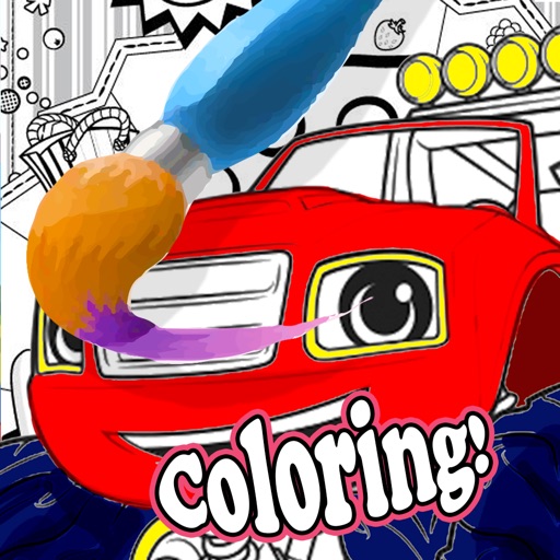 Carsmonster paint fun game for kids free to family iOS App