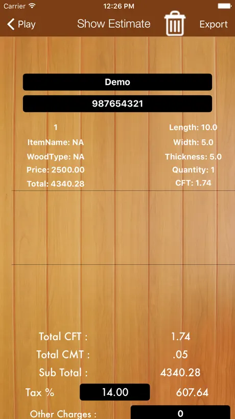 Timber Calculator