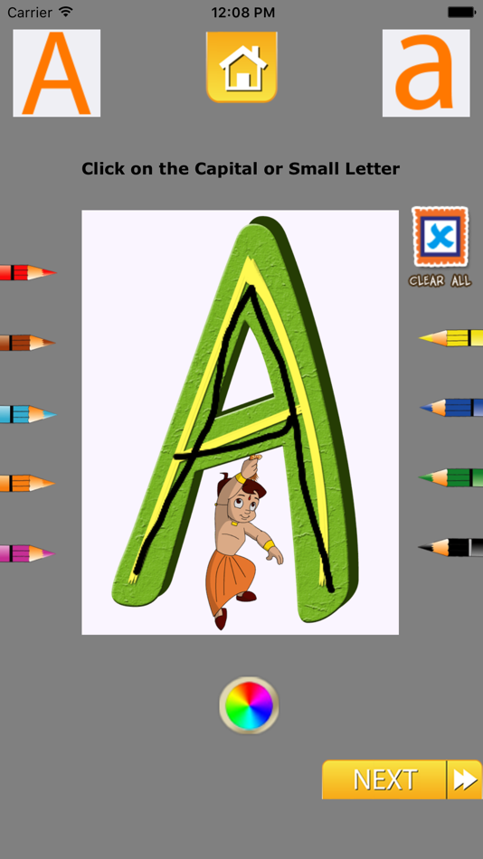 #4. Alphabets With Bheem (iOS) By: Chotta Bheem