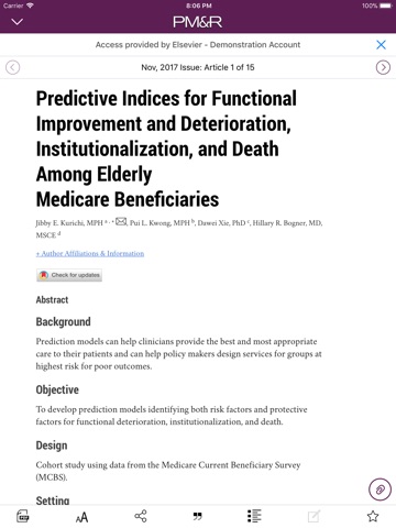 PM&R Journal screenshot 4