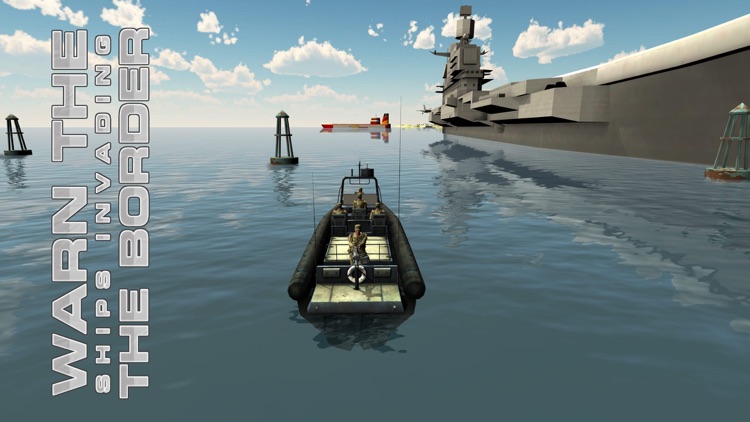 Army Boat Sea Border Patrol – Real mini ship sailing & shooting simulator game