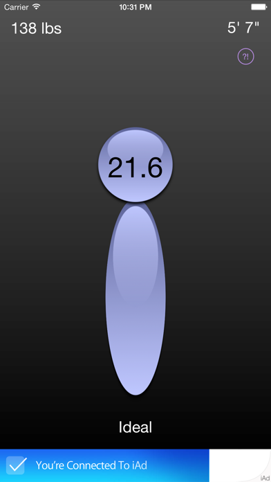 Screenshot #1 pour Simple BMI Calculator