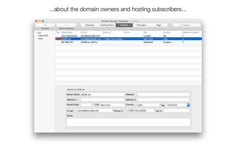 #3. Domain Manager (macOS) 由: My Web Kft.