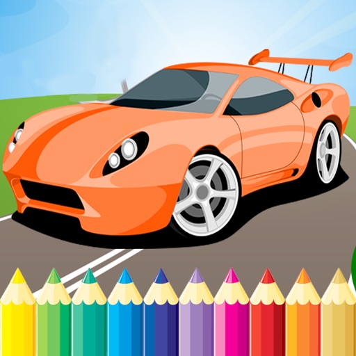 Race Car Coloring Book Super Vehicle drawing game