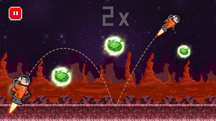 Mars Jump Galaxy Mission: UFO Alien Fight in Red Planet with Astronaut