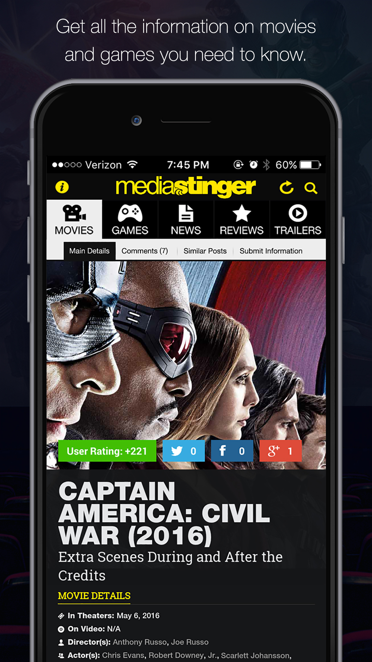 MediaStinger - Movie and Video Game After Credits screenshot 2