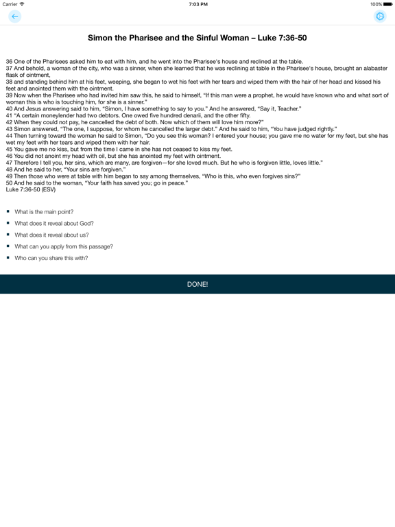 The Discipleship App iPad screenshot 5 - Lifestyle app