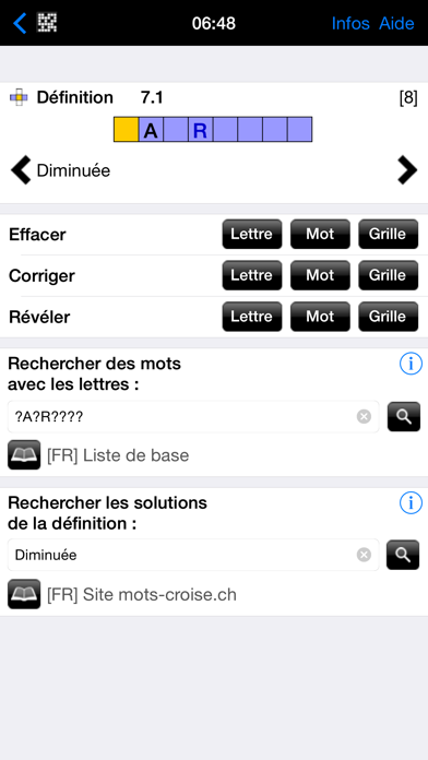 Screenshot #3 pour iCroisés Mots croisés fléchés