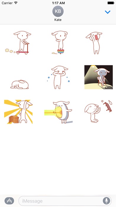 Animated Lovely Bunny Sticker screenshot 2