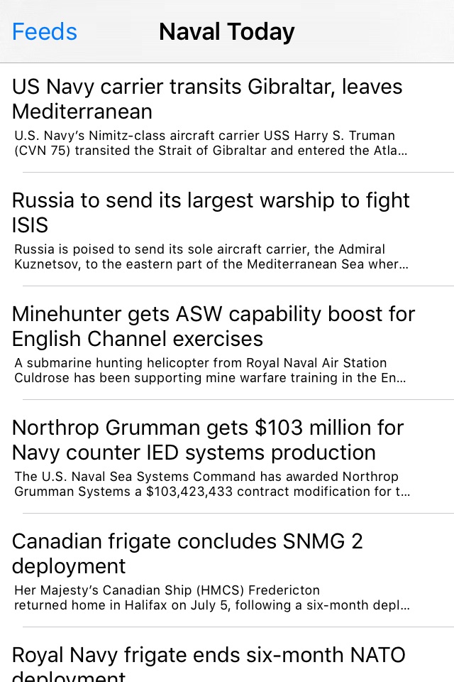 Navy News - A News Reader for Members, Veterans, and Family of the US Navy screenshot 4