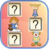 Children play memory matching games