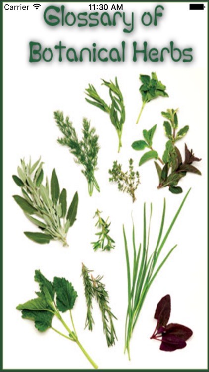 Glossary of Botanical Herbs