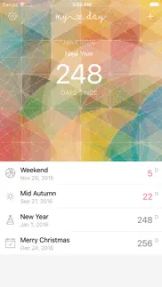 my day - countdown timer, tracking day iphone screenshot 1