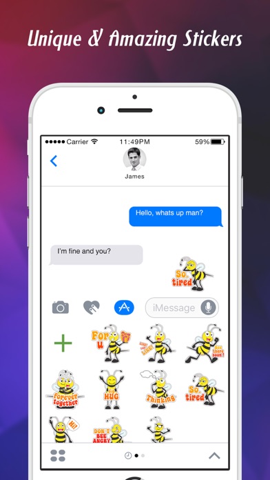 Stickers for iMessage & texts Screenshot 1 - AppWisp.com Stickers for iMessage & texts Screenshot 1 - AppWisp.com
