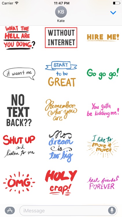 QUOTEs Stickers for iMessage