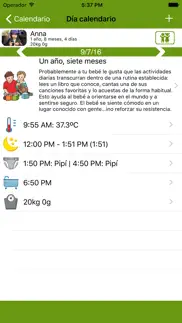 calendario womanlog baby iphone capturas de pantalla 2