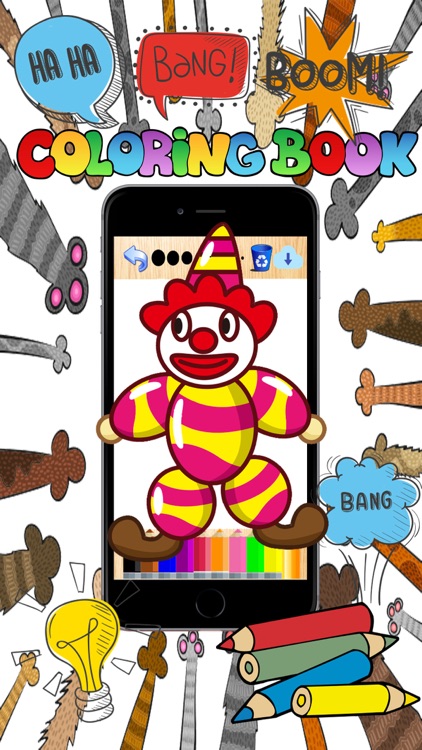 Circus coloring pages for girls fun games for kids screenshot-3
