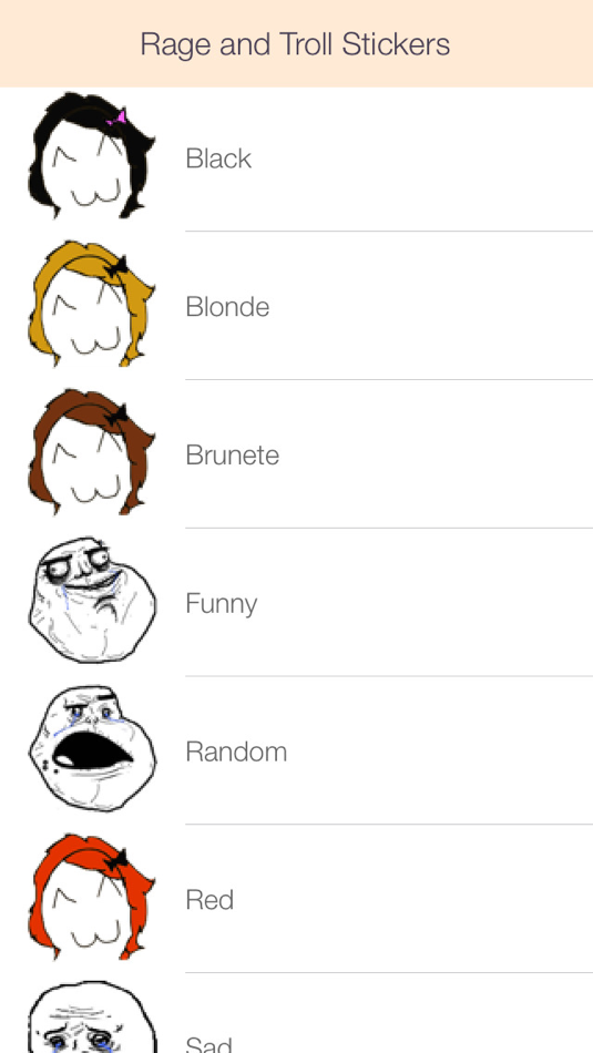 Funny Rage Stickers & Troll Faces Free - for WhatsApp & All Messengers! - 1.1 - (iOS)