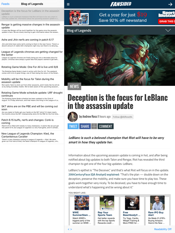 Screenshot #5 pour LoL News - A News Reader for League of Legends Fans