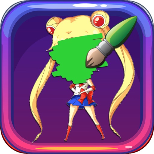 Coloring Game Sailor Moon Version iOS App