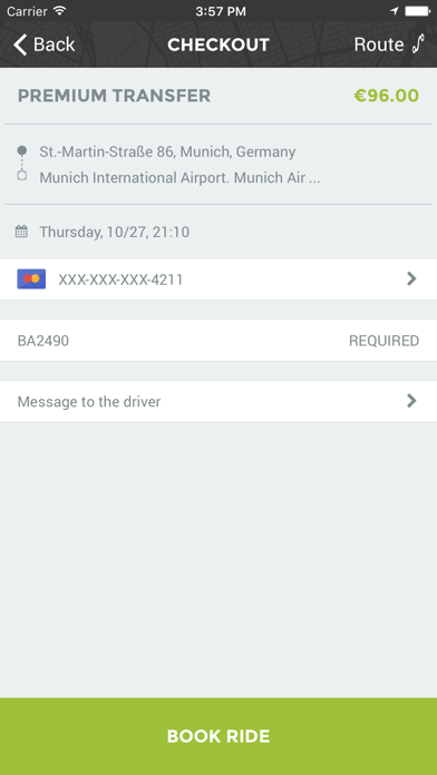 BetterTaxi - Taxi & Flughafentransfer screenshot 4