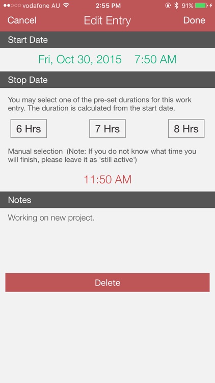 Work Clock PRO screenshot-3