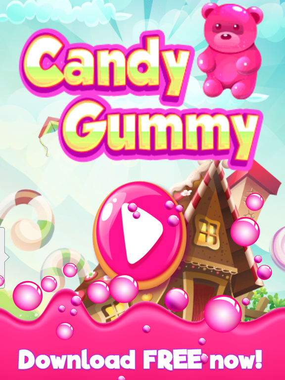 Candy Gummy Bears - The Kingdom of Match 3 Gamesのおすすめ画像1