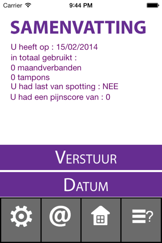 TCRM menstruatie kalender - náhled
