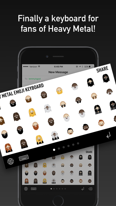 How to cancel & delete Heavy Metal Emoji Keyboard from iphone & ipad 2