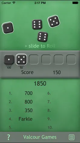 Game screenshot Farkle - slide to Roll apk