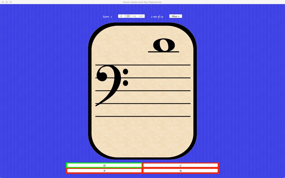 Music Notes and Key Signatures - 1.1 - (macOS)