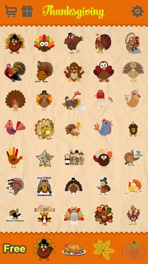 Thanksgiving Day Emoji - Holiday Emoticon Stickers for Messa(圖3)-速報App