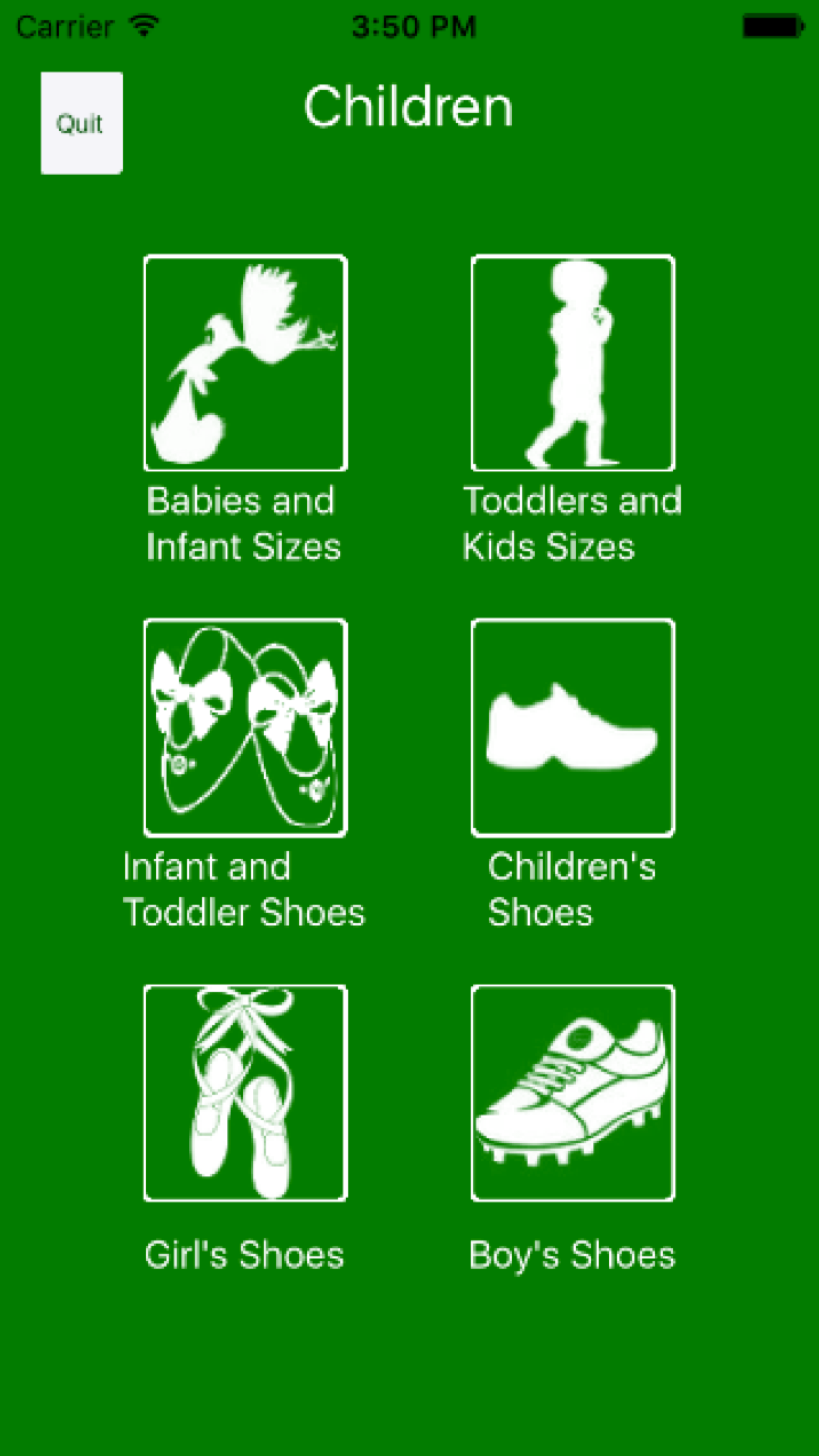 Check your size