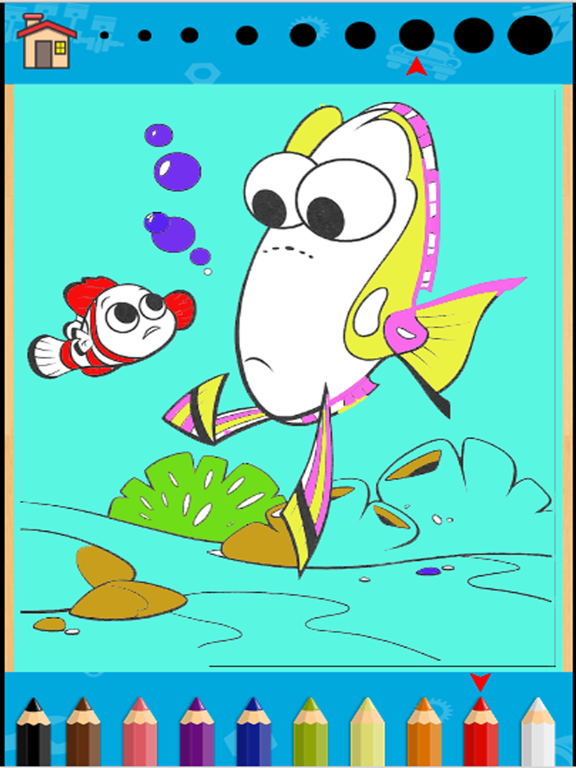 Screenshot #4 pour Animaux aquatiques Coloring Book-poissons jeu