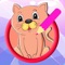 Hello Cat Pet Coloring Page Game Free Education