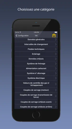 Capture d'écran de TechApp Pour Ford sur iPhone 3