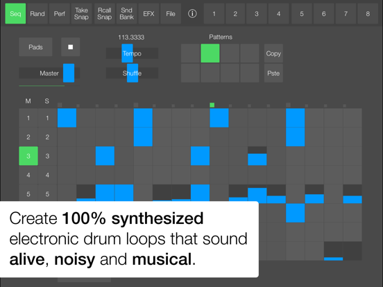 SeekBeats Drum Machine Synth iPad app afbeelding 1