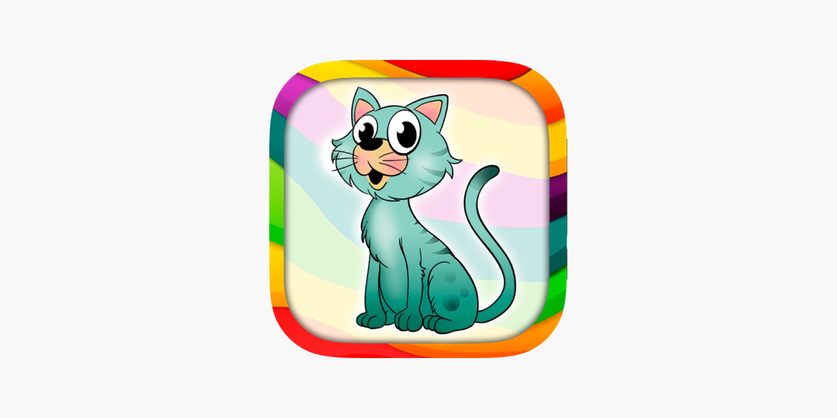 أرسم و لون القطط – كتاب تلوين الحيونات مع قطط ظريفة للأطفال على App Store