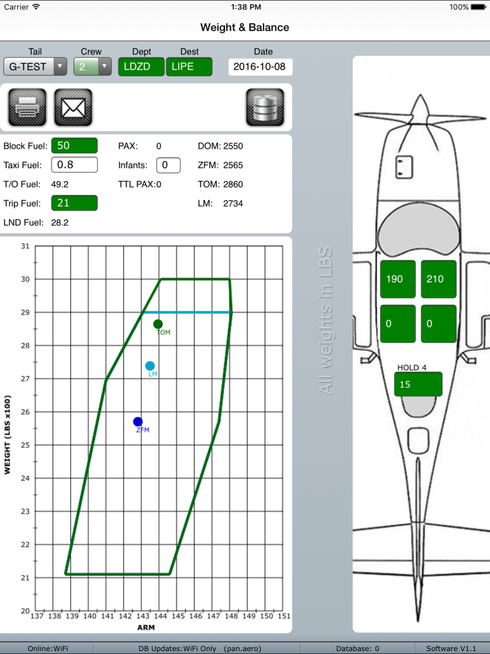 Pan Aero Weight and Balance Light Aircraft - 1.3 - (iOS)