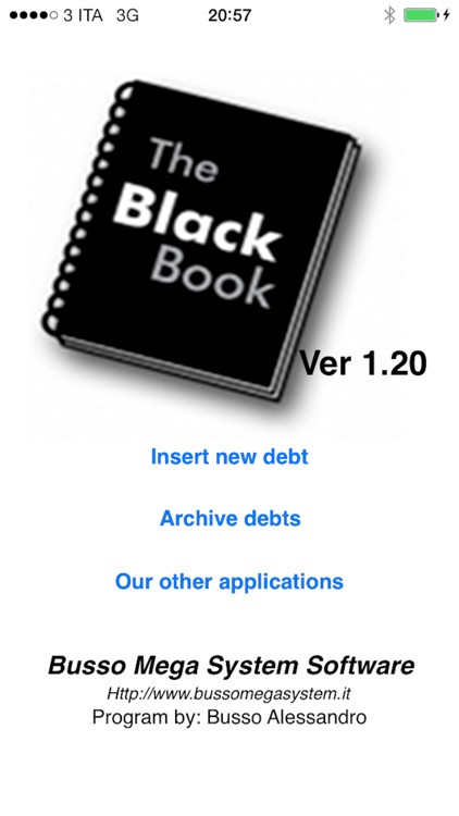 THE BLACK BOOK DEBTS
