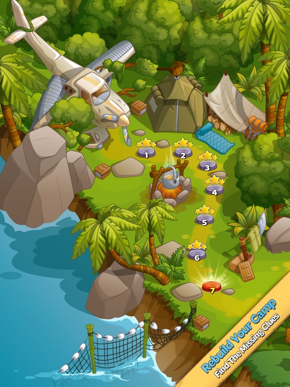 Crystal Island: Match 3 Puzzleのおすすめ画像4