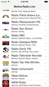 Bolivia Radio Live Player (La Paz/Quechua/Aymara) screenshot