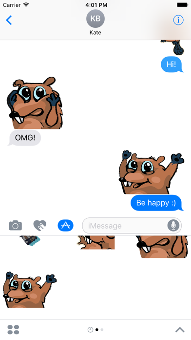 Beaver Time - stickers, emojis, smilesのおすすめ画像1