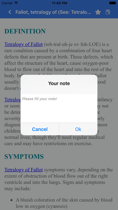 Disorder & Diseases Dictionary Screenshot