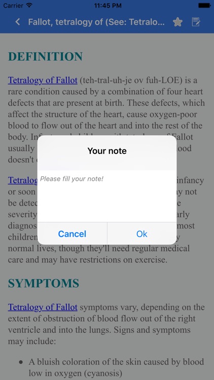 Disorder & Diseases Dictionary