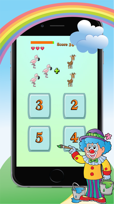 Screenshot #1 pour Jardin D'Enfants Les Maths Une Addition Jeu Enfants De Roi 2016