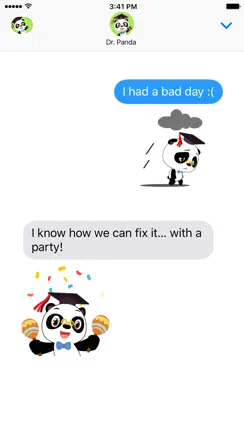 Dr. Panda Sticker Pack iPhone image 2