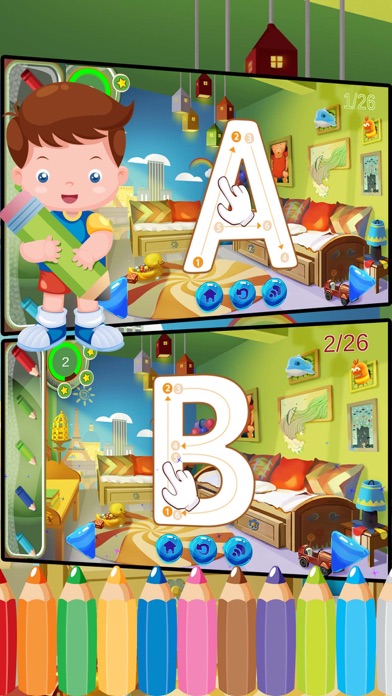 Abc のアルファベットのフォニックス塗り絵ゲーム就学前の子供のための英語の語彙のおすすめ画像1