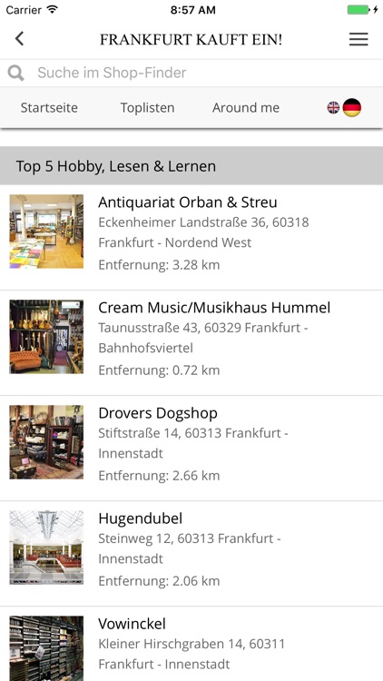 Shop-Finder – FRANKFURT KAUFT EIN!